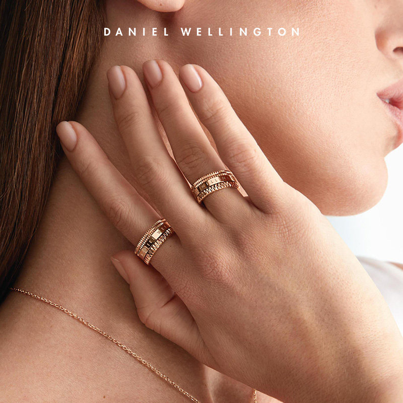 【新年礼物】dw时尚轻奢万花筒金戒指 DanielWellington海外戒指/指环
