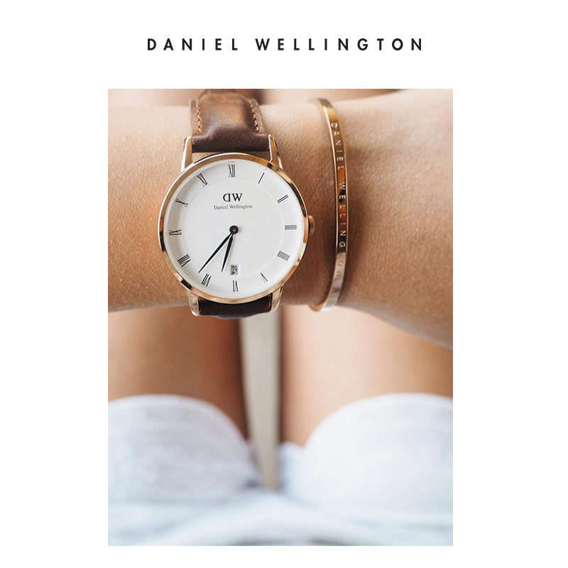 venstre Virus ledningsfri [New Year's gift] Daniel Wellington dw bracelet men and women rose gold  personality bracelet trend couple pair bracelet