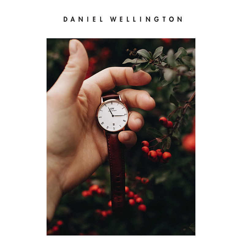 danielwellington 34mm dw蓝针皮带表 DanielWellington海外欧美腕表