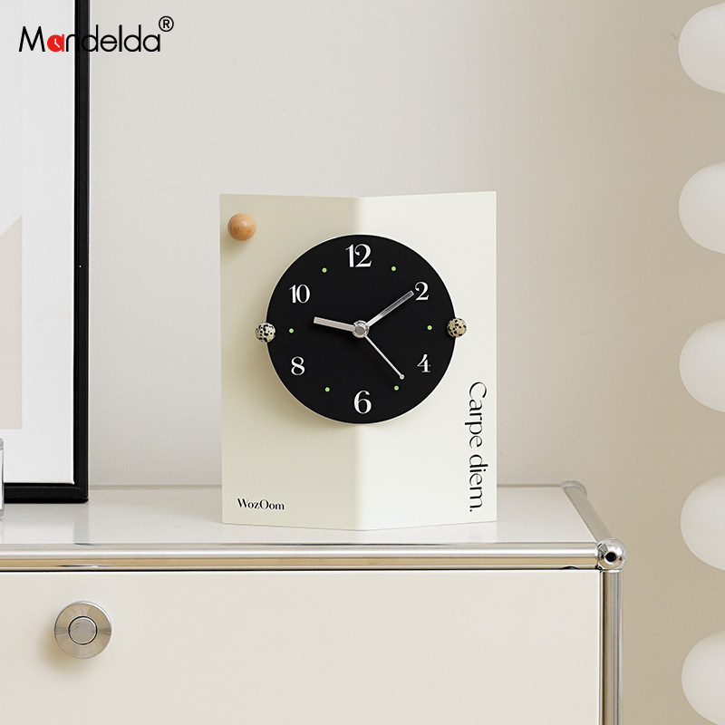 满得达玄关时钟装饰品客厅电视柜摆台式座钟办公桌面工艺品摆件,淘宝优惠券,粉丝福利购,淘宝优惠卷