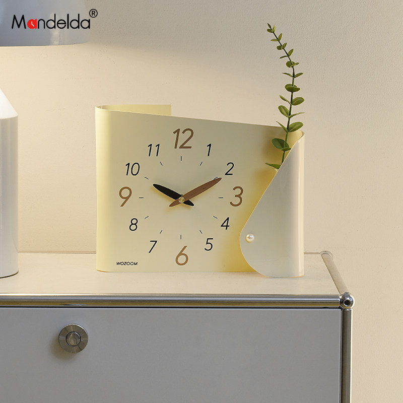 满得达奶油风家居装饰品客厅玄关桌面摆件电视柜酒柜创意座钟,淘宝优惠券,粉丝福利购,淘宝优惠卷