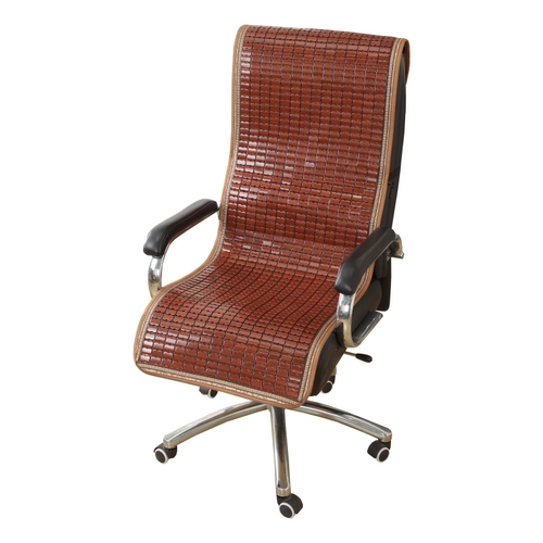 夏季沙发麻将凉席坐垫竹垫夏天办公老板电脑椅垫连体靠背一体防滑 - 图3