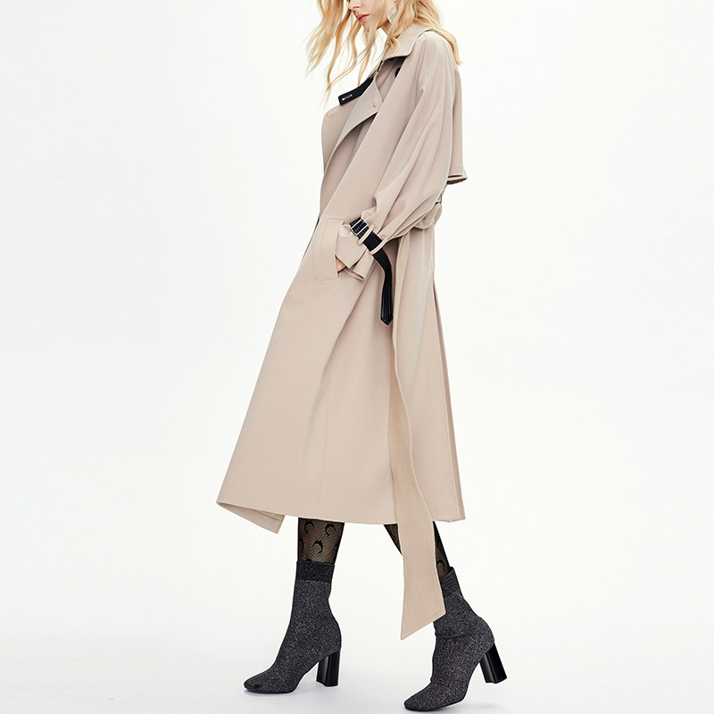 中长款风衣2020年秋冬英伦风长外套 onlyangel风衣