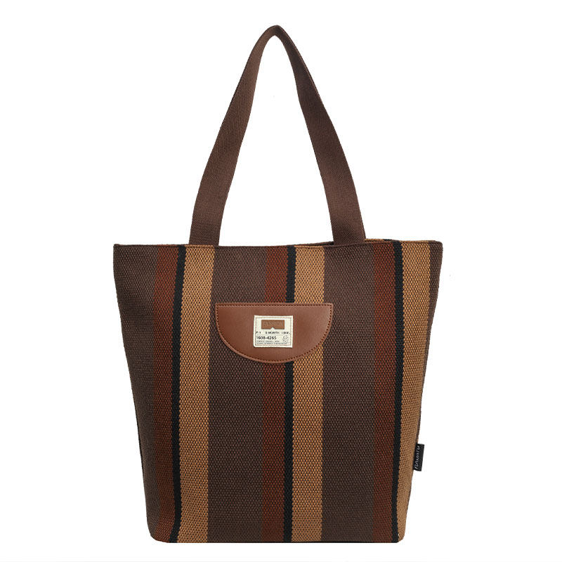 通勤包女大容量包包2025新款时尚手提袋百搭单肩包帆布休闲托特包,淘宝优惠券,粉丝福利购,淘宝优惠卷