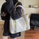 Casual large capacity commuter tote bag student handbag
