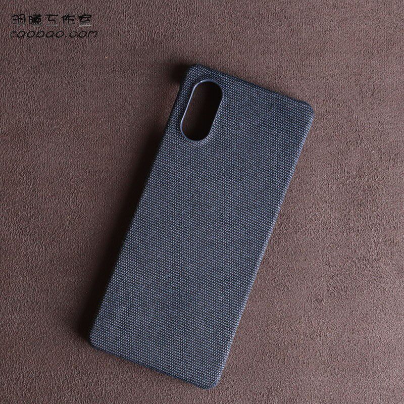 牛仔布艺适用Sony索尼Xperia 5 V手机壳x1iii半包硬壳5ii简约X5m5保护套1ii布面防指纹Pro-I五代1VI防滑 - 图2