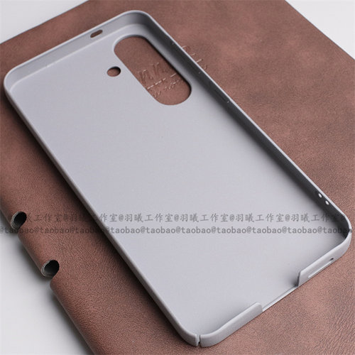 ins冷淡风颗粒粗糙细磨岩砂硬壳适用三星GalaxyS25+手机壳古董白S25Ultra全包edge防指纹S24简约S23/s22/S26 - 图2