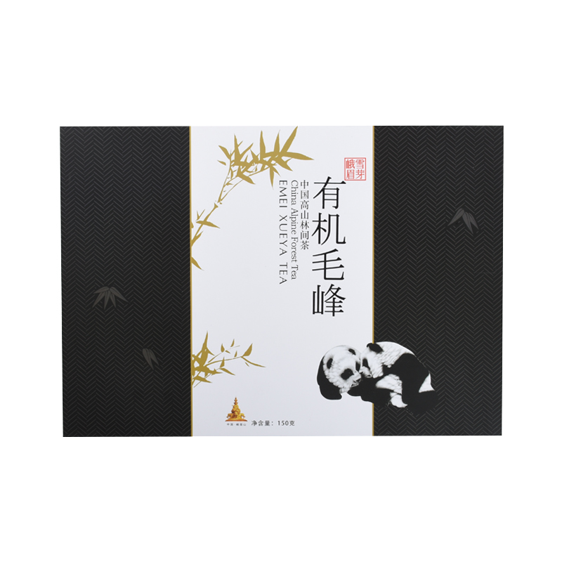 2022年新茶 峨眉雪芽 有机茶 绿茶 礼盒装 峨眉山有机毛峰150g