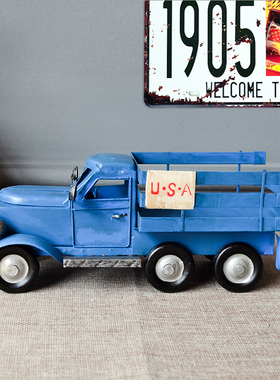 复古仿真老式模型汽车软装饰品