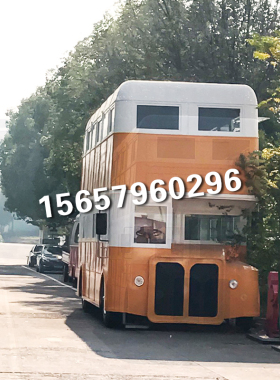 大型双层巴士铁艺商业街美陈装饰