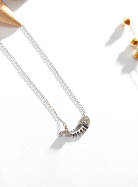 925银配饰吊坠生日礼物锁骨链