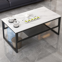 Office Gongfu Tea Several small family type rock plate tea table tea table minimalist modern tea table matching tea set integrated