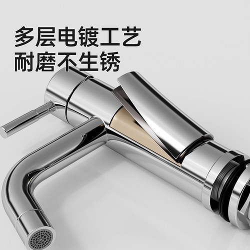 欧派卫浴面盆冷热水洗脸盆水龙头洗手盆台盆卫生间浴室官方家用 - 图3