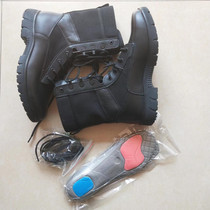 Blue Sky Rescue Boots Rescue Personal Equipped Leather Boots Fire Fighting Boots All Season Money Black Non-slip Wear for training boots