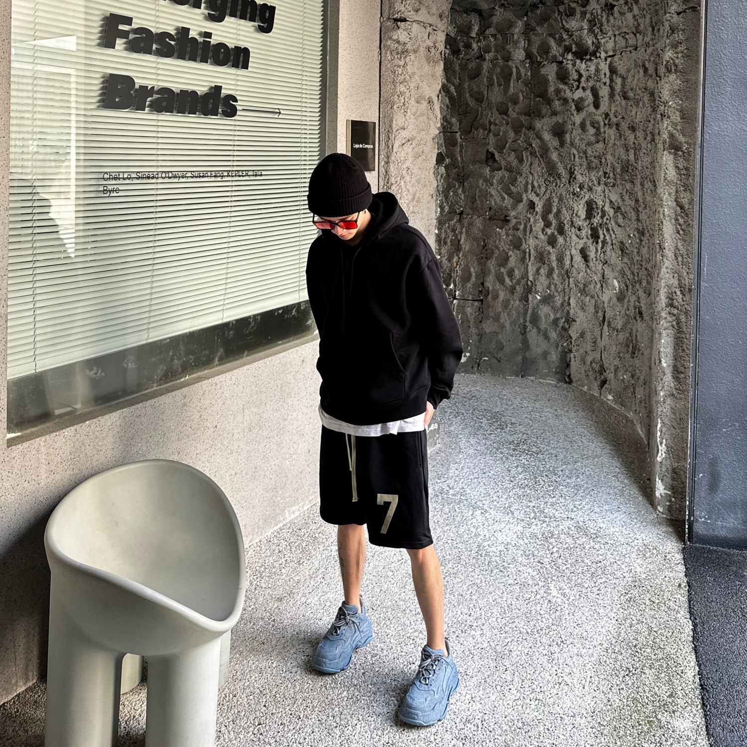 【帽子先森】淡蓝复古老爹鞋男牛仔布运动鞋厚底增高松糕鞋低帮鞋 - 图2