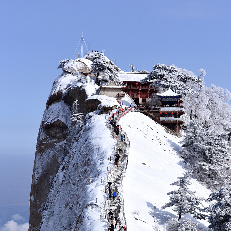 酒店接西安华山一日游跟团游纯玩跟团旅游华山门票一日团西安出发 - 图0