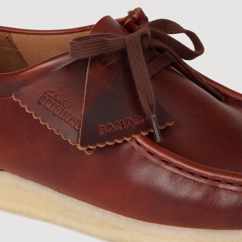 季末7折CLARKS联名系列SANDRO2025秋季新款男鞋系带乐福鞋皮鞋,淘宝优惠券,粉丝福利购,淘宝优惠卷