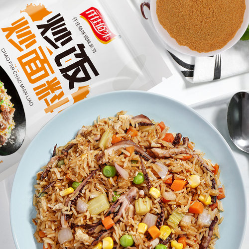 仟佳佰味炒粉炒饭王908g炒面炒河粉炒菜料沙县小吃开店调味料包邮 - 图1