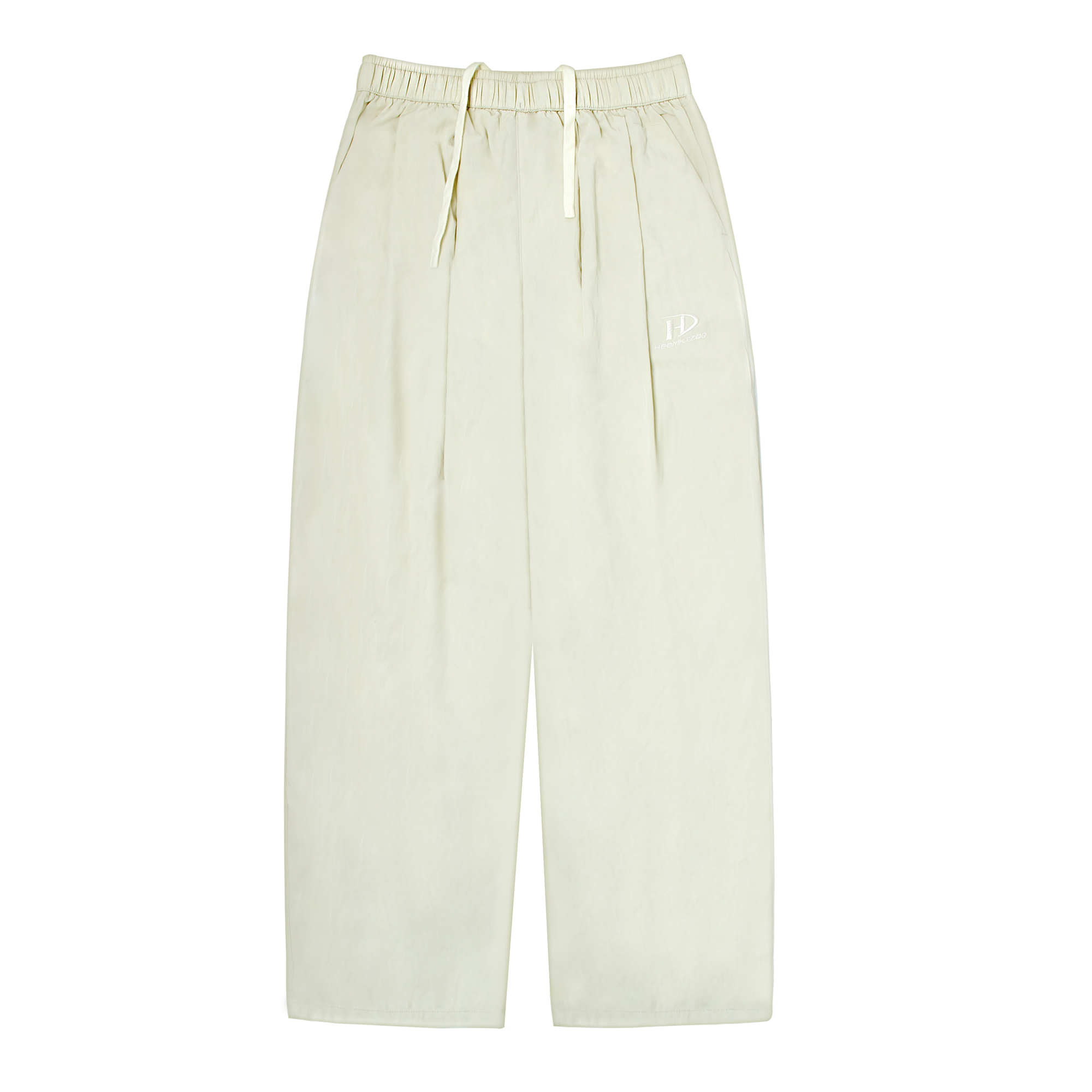 嘿马七作日系复古夏季凉爽透气轻薄刺绣长裤宽松直筒休闲裤子潮牌 - 图3