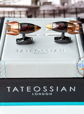 北京闪Tateossian玫瑰金火箭袖扣