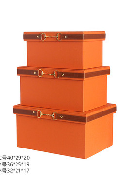 摆设饰品陈列搭配摆件道具衣柜样板房盒子箱皮质衣帽间收纳盒饰品