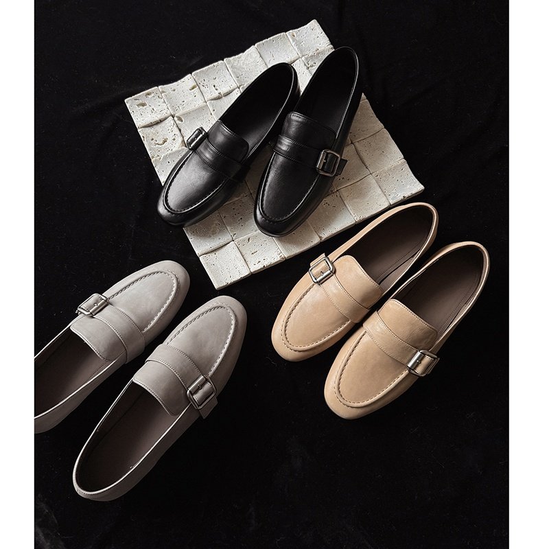 圆头平底TPR(牛筋）胶粘工艺头层猪皮深口单鞋,淘宝优惠券,粉丝福利购,淘宝优惠卷