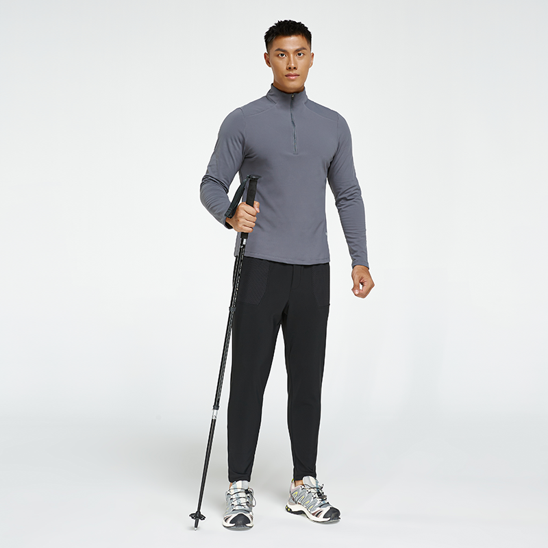 SOSOLEMON 秋冬发热锁温半拉链立领男运动长袖上衣透气弹性修身潮,淘宝优惠券,粉丝福利购,淘宝优惠卷