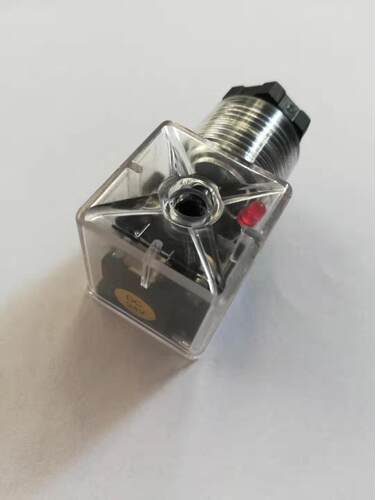 液压电磁阀插头DC24V带灯插头AC220V液压阀配件10A比例流量阀插头 - 图3