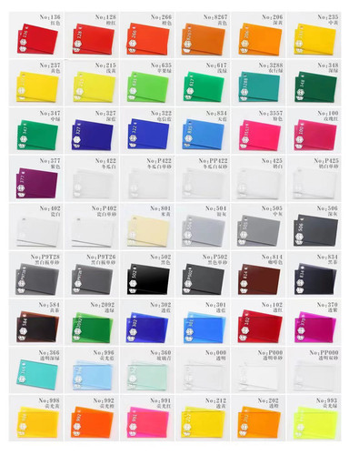 新涛亚克力板磨砂厚板热弯UV彩色有机玻璃板PC耐力板加工定制 - 图2