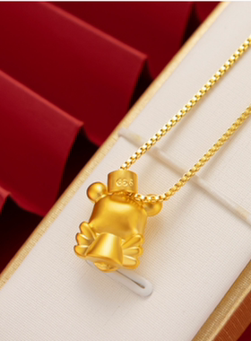 other/其他沙金盒子项链女士