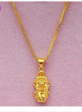 越南沙金铜钱kitty猫咪链子