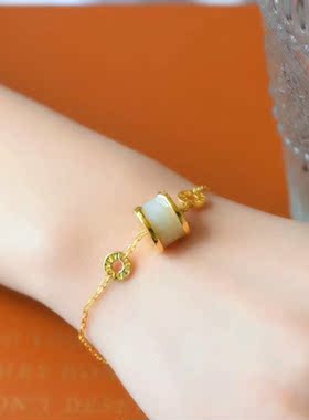小蛮腰越南沙金女士玉石手链