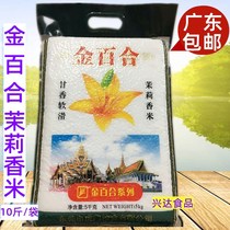 Golden lily fragrant rice raw grain Thailand jasmine rice 5KG10 catty new products vacuum rice Zhengzong Guangdong