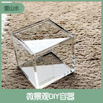 Moss Microscape Containers Acrylic Tabletop Rigging DIY Material Mood Plant Pendulum lovers Gift Giving Gifts