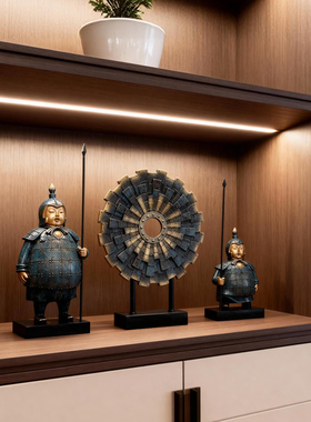 创意兵马俑摆件新中式书房办公室