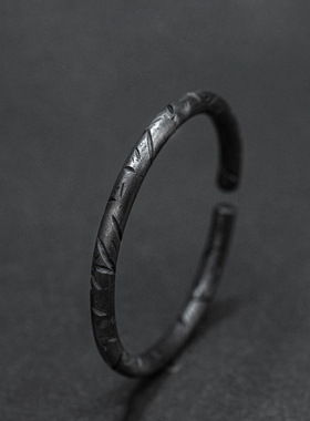 暗黑玄竹手镯实心镯子哦