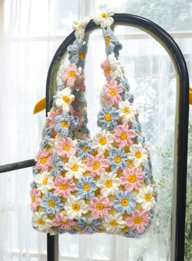 手工多巴胺繁花春日包包材料包