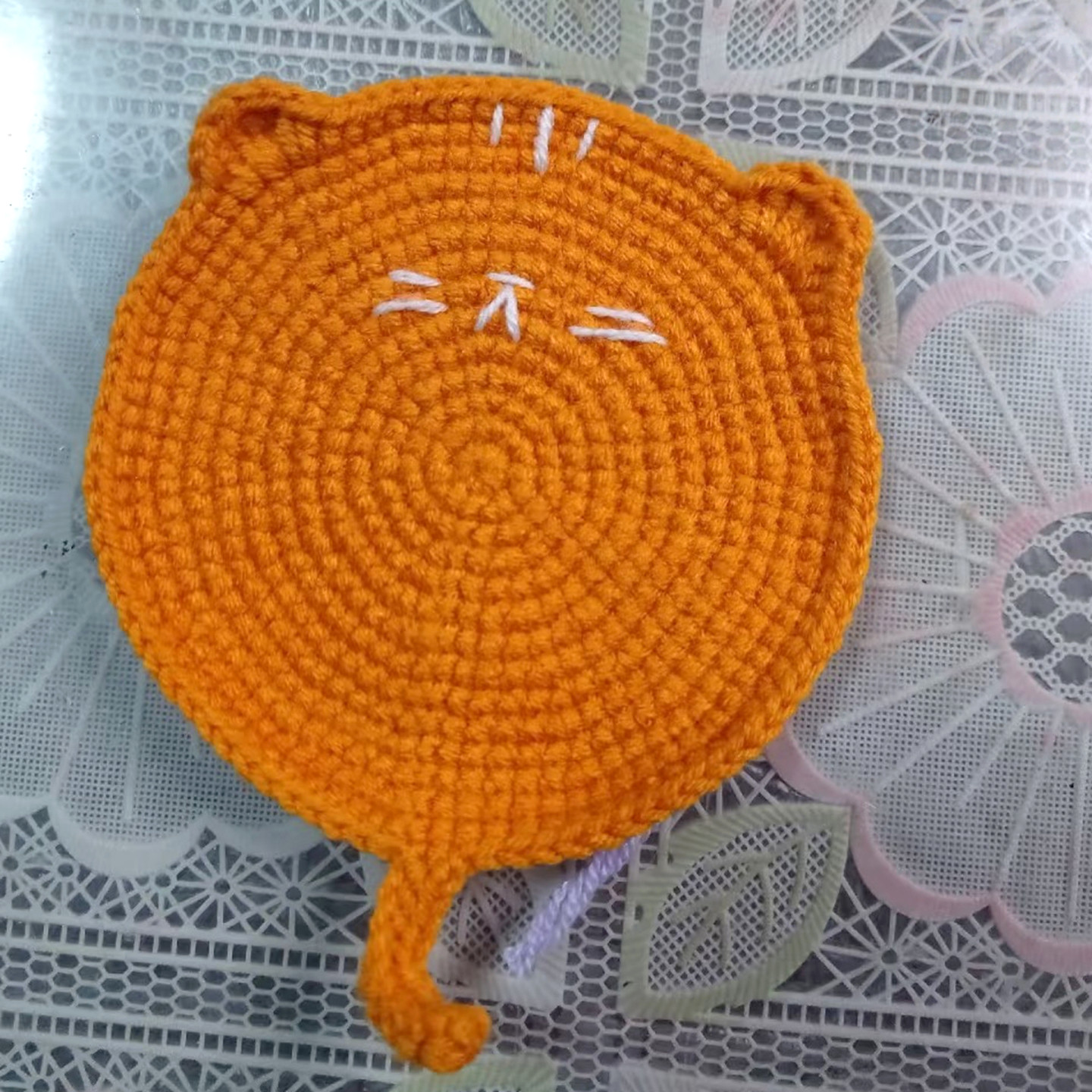 DIY手工钩织小猫咪杯垫毛线编织材料包钩针创意礼物隔热水杯垫子,淘宝优惠券,粉丝福利购,淘宝优惠卷