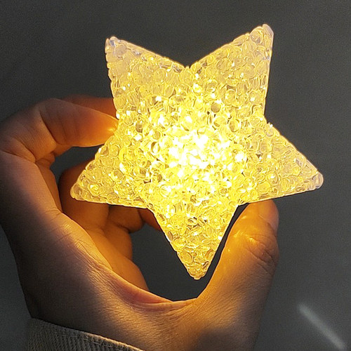 舞台手拿小星星灯腕带手持舞蹈表演大合唱手捧发光五角星儿童道具 - 图1