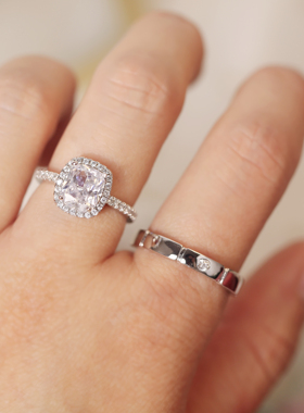 情侣公主仿真对戒道具戒指