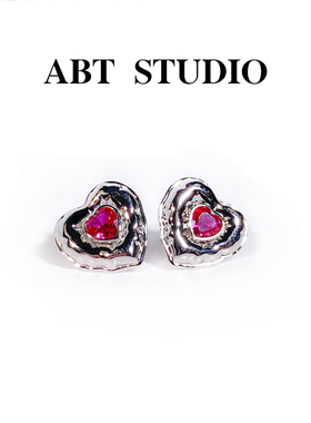 ABTSTUDIO925银锆石耳钉项链