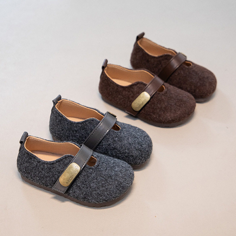 女童休闲外穿加绒保暖勃肯鞋2026春季新款软底男童豆豆鞋时尚棉鞋,淘宝优惠券,粉丝福利购,淘宝优惠卷