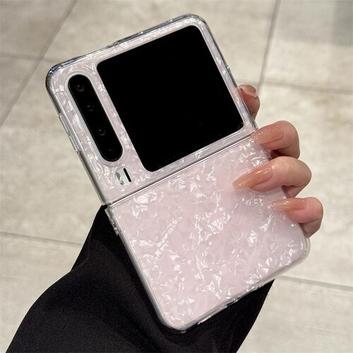 高级感手提珍珠挂链适用华为purax手机壳新款创意ins贝壳纹pura典藏版女款奢华简约全包超薄个性网红时尚防摔 - 图3