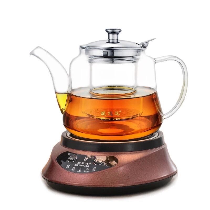 斌能达养生煮茶炉套装 办公煮茶器 分体耐高温玻璃壶配电陶炉煮茶