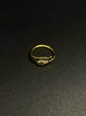 Vintage 古著「GoldenSnake」戒指