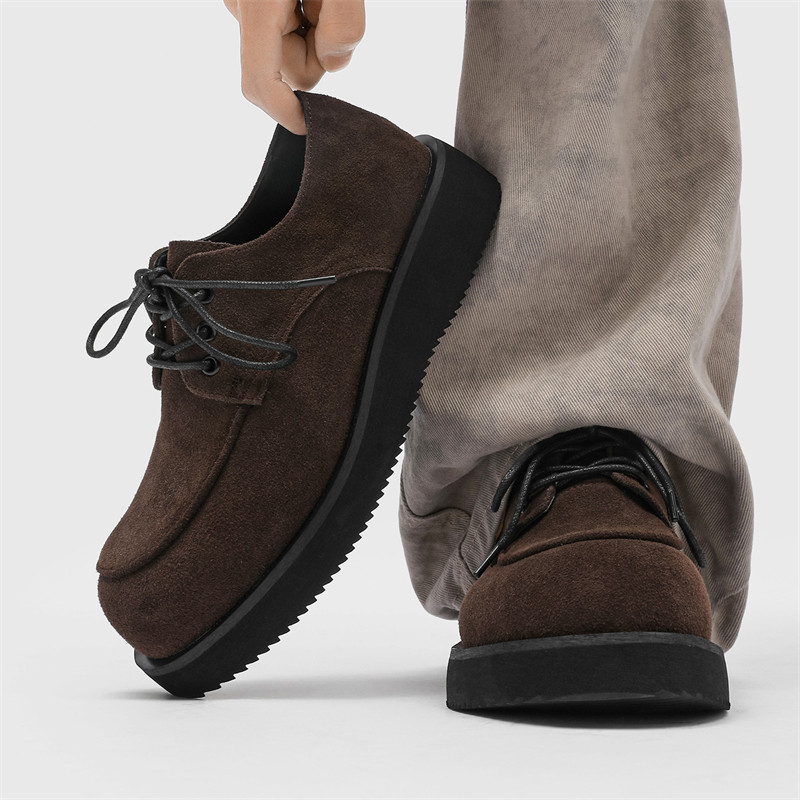 博肯鞋男款复古德比鞋男厚底英伦风低帮工装鞋高级感通勤休闲皮鞋,淘宝优惠券,粉丝福利购,淘宝优惠卷