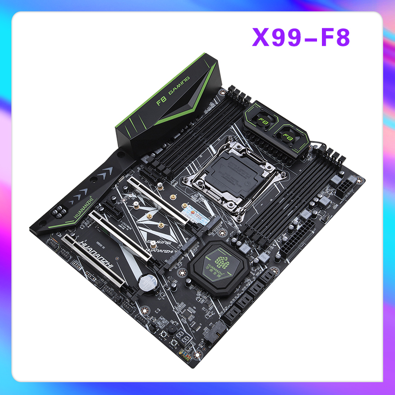 华南金牌X99-F8主板E5台式游戏多开工作室电脑服务器办公专用主板 - 图1