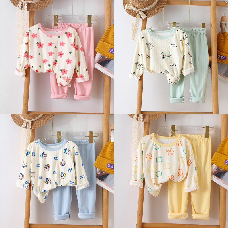 Baby autumn clothes and autumn trousers set spring and autumn new pajamas