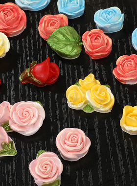 硅胶玫瑰花叶子硅胶模具diy手工