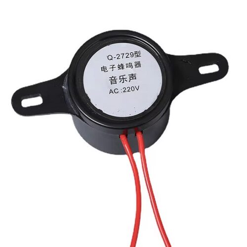 2729黑色音乐声AC110-220V高分贝嘀嘀声蜂鸣器 - 图1